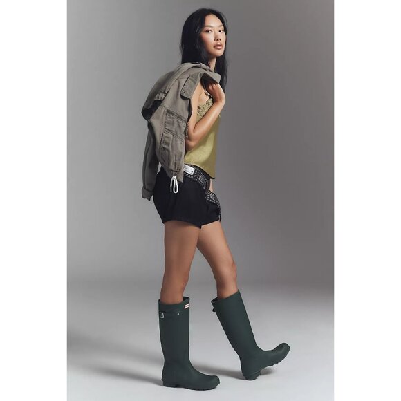 Hunter Original Refined Black Tall Rain Boots Women’s 9 | Waterproof New - Picture 8 of 16